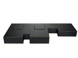 Rhino Box Dual 8-Inch Down Firing Subwoofer Box; Poly Coated (07-13 Tundra Double Cab)