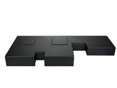 Rhino Box Dual 8-Inch Down Firing Subwoofer Box; Poly Coated (07-13 Tundra Double Cab)