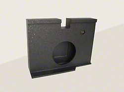 Rhino Box Single 12-Inch Down Firing Subwoofer Box; Carpeted (07-13 Tundra Double Cab)