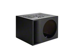 Rhino Box Single 12-Inch Horn Ported Subwoofer Box; Poly Coated (Universal; Some Adaptation May Be Required)