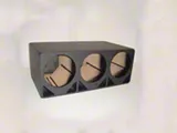 Triple 10-Inch Double Ported Subwoofer Box; Poly Coated (Universal; Some Adaptation May Be Required)