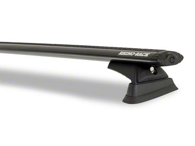 Rhino-Rack Vortex RCL BackBone 2-Bar Roof Rack; Black (07-18 Jeep Wrangler JK 4-Door w/ Hard Top)