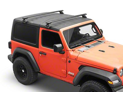 Rhino-Rack Vortex RL110 2-Bar Roof Rack; Black (18-26 Jeep Wrangler JL)