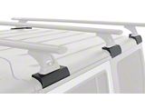 Rhino-Rack Vortex RLT600 BackBone 3-Bar Roof Rack; Black (07-18 Jeep Wrangler JK 4-Door w/ Hard Top)