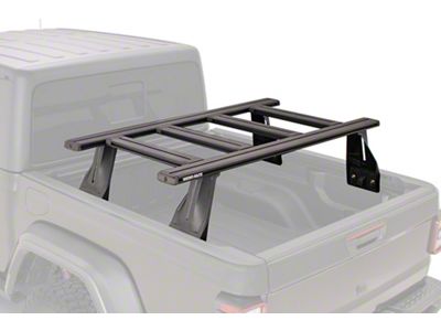 Rhino-Rack Reconn-Deck 2-Bar Bed System with 4-NS Bars (07-25 Tundra Double Cab w/ 6-1/2-Foot & 8-Foot Bed & Deck Rail System; 22-25 Tundra CrewMax w/ 6-1/2-Foot Bed & Deck Rail System)