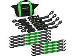 Rhino USA 2-Inch x 8-Foot Heavy Duty Vehicle Tie-Down Kit; Snap Hook