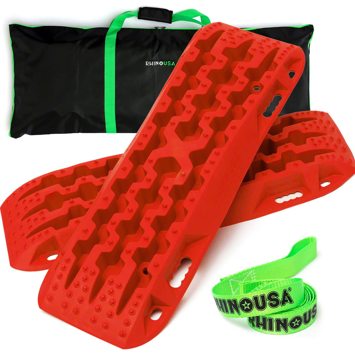 Rhino USA Jeep Wrangler Recovery Traction Boards; Red RG-TB42X13