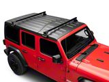 Rhino-Rack Heavy Duty RL110 2 Bar Roof Rack; Black (18-26 Jeep Wrangler JL 4-Door)