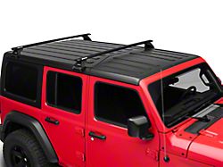 Rhino-Rack Vortex RL110 2-Bar Roof Rack; Black (18-25 Jeep Wrangler JL 4-Door)