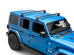Rhino-Rack Vortex RL110 2-Bar Roof Rack; Black (18-25 Jeep Wrangler JL)