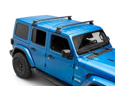 Rhino-Rack Vortex RL110 2-Bar Roof Rack; Black (18-25 Jeep Wrangler JL)