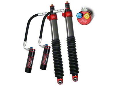 RIDE Shocks 2.50-Inch Rear Reservoir Shocks with DPA Adjusters for 0 to 3-Inch Lift; Weight Range 1 (03-24 4Runner)
