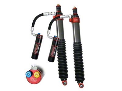 RIDE Shocks 2.50-Inch Rear Reservoir Shocks with DPA Adjusters for 1 to 2.50-Inch Lift; Weight Range 1 (05-23 6-Lug Tacoma)