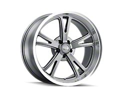 Ridler 606 Gloss Grey Machined Wheel; 20x8.5; 0mm Offset (20-25 Jeep Gladiator JT)