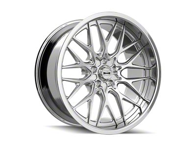 Ridler 681 Brushed with Polished Lip Wheel; 22x9; 0mm Offset (22-25 Jeep Grand Cherokee WL)