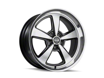 Ridler 652 Gloss Black with Diamond Cut Face and Lip Wheel; 18x8; 0mm Offset (76-86 Jeep CJ7)