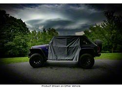 Four Door Rain Curtains; Gray (20-25 Jeep Gladiator JT)
