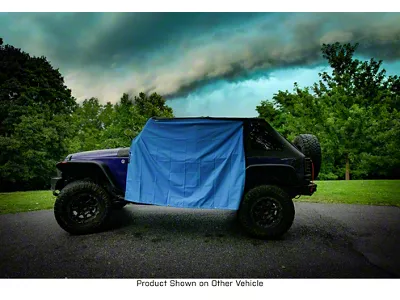 Four Door Rain Curtains; LT Blue (20-25 Jeep Gladiator JT)