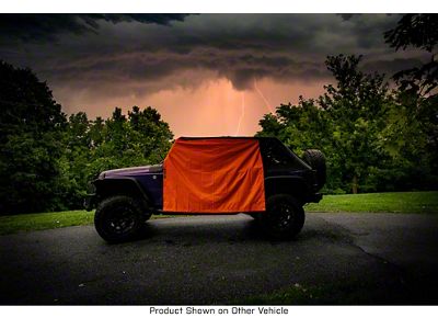 Four Door Rain Curtains; Orange (20-25 Jeep Gladiator JT)