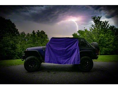 Four Door Rain Curtains; Purple (07-25 Jeep Wrangler JK & JL 4-Door)