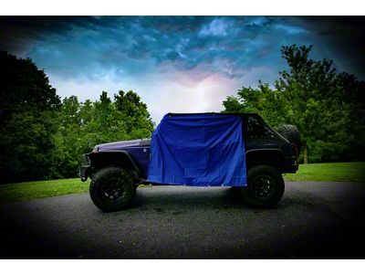 Four Door Rain Curtains; Royal Blue (07-25 Jeep Wrangler JK & JL 4-Door)