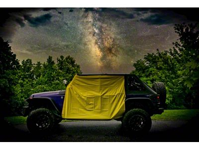 Four Door Rain Curtains; Yellow (07-25 Jeep Wrangler JK & JL 4-Door)