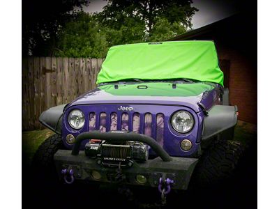 Winter Windshield Cover; Lime Green (Universal; Some Adaptation May Be Required)