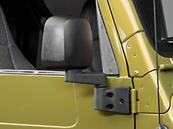 OPR Side Mirror; Passenger Side; Black (03-06 Jeep Wrangler TJ)