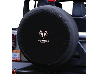 Rightline Gear Adjustable Spare Tire Cover (87-18 Jeep Wrangler YJ, TJ & JK)