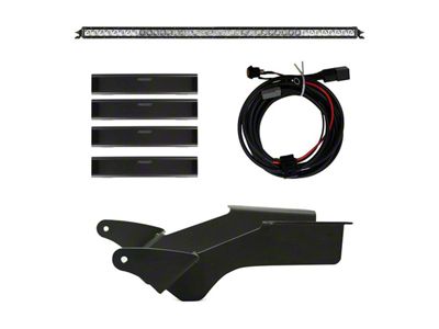 Rigid Industries 40-Inch SR-Series Pro Straight LED Light Bar with Roof Rack Mount Brackets (21-25 Bronco)