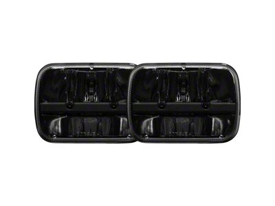 Rigid Industries 5 x 7-Inch LED Headlights; Black Housing; Clear Lens (84-01 Jeep Cherokee XJ)