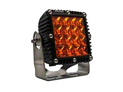 Rigid Industries Q-Series LED Light with Amber PRO Lens; Spot Beam (Universal; Some Adaptation May Be Required)