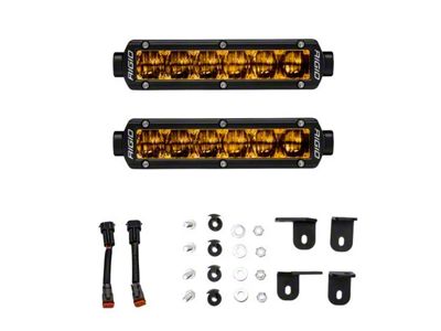 Rigid Industries 6-Inch SR-Series LED Fog Light Kit; Yellow (22-25 Tundra)