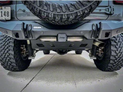 RIVAL 4x4 Aluminum Muffler Skid Plate (18-25 Jeep Wrangler JL)