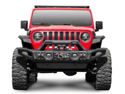 RIVAL 4x4 Gen2 Full-Width Stamped Steel Front Bumper with Winch Mount (18-25 Jeep Wrangler JL)