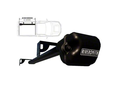 Riversmith 2-Banger ShortCut River Quiver with Truck Bed Mount; Black (20-25 Jeep Gladiator JT)
