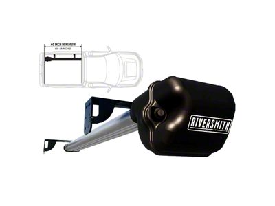 Riversmith 2-Banger ShortCut River Quiver with Truck Bed Mount; Silver (07-25 Tundra)