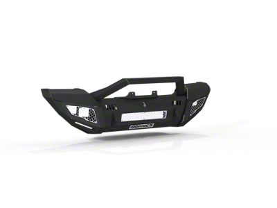 Road Armor IDENTITY Front Bumper with Sheetmetal Bar Guard; Textured Black (20-25 Jeep Gladiator JT, Excluding Launch Edition, Rubicon)