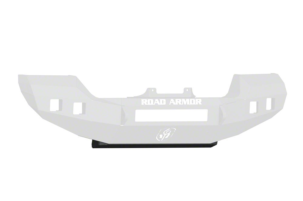 Road Armor Skid Plate for Stealth Full Width Front Bumper; Textured Black (20-25 Jeep Gladiator JT)