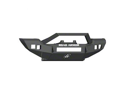 Road Armor Stealth Full Width Winch Front Bumper with Sheetmetal Bar Guard; Textured Black (20-25 Jeep Gladiator JT, Excluding Launch Edition, Mojave & Rubicon)
