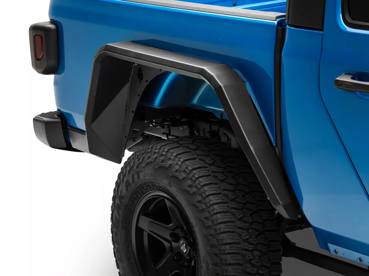 Road Armor Jeep Gladiator Stealth Rear Fender Flares; Textured Black
