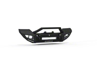 Road Armor IDENTITY Front Bumper with Sheetmetal Bar Guard; Textured Black (18-25 Jeep Wrangler JL Rubicon)