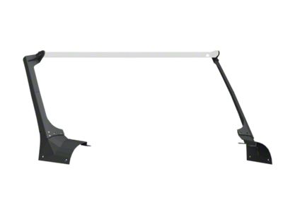 Road Armor Stealth A-Pillar Light Mounts for 51.50-Inch Light Bar; Textured Black (18-25 Jeep Wrangler JL, Excluding 4xe)