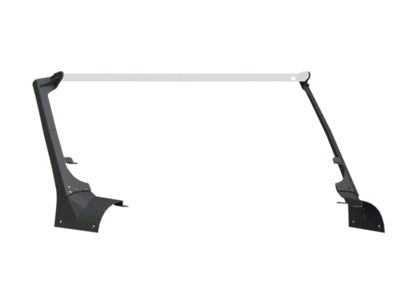Road Armor Stealth A-Pillar Light Mounts for 51.50-Inch Light Bar and 1 Lower Mount; Textured Black (18-25 Jeep Wrangler JL, Excluding 4xe)