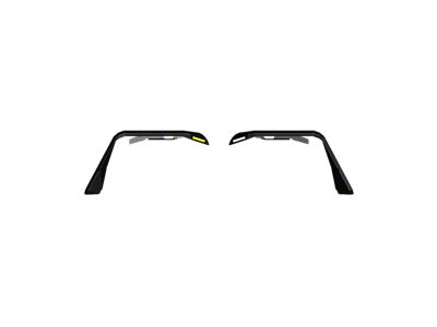 Road Armor Stealth Front Fender Flares with Switchback LED DRL; Textured Black (07-18 Jeep Wrangler JK)