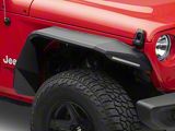 Road Armor Stealth Front Fender Flares with Switchback LED DRL; Textured Black (18-25 Jeep Wrangler JL)