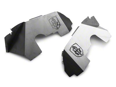 Road Armor Stealth Front Fender Liners; Raw Steel (18-25 Jeep Wrangler JL)
