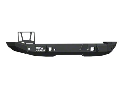 Road Armor Stealth Full Width Rear Bumper with Tire Carrier Hole; Textured Black (18-25 Jeep Wrangler JL)