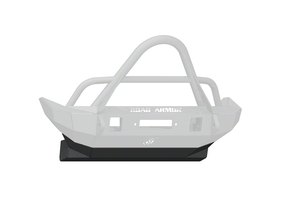 Road Armor Skid Plate for Stealth Mid-Width Front Bumper; Textured Black (18-25 Jeep Wrangler JL)