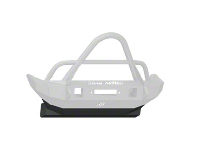Road Armor Skid Plate for Stealth Mid-Width Front Bumper; Textured Black (18-25 Jeep Wrangler JL)
